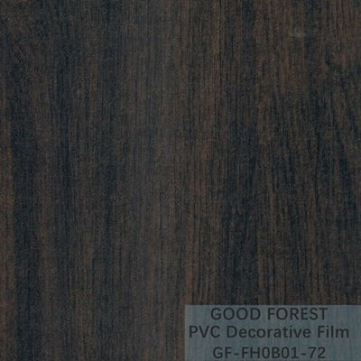 सजावटी ब्लैक पीवीसी फिल्म 1260 मिमी - 1330 मिमी चौड़ाई लकड़ी का अनाज
