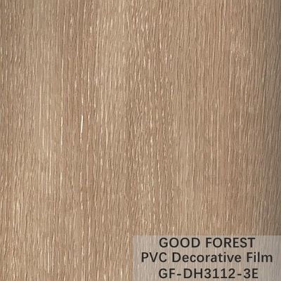 फ़्लोएबिलिटी PVC सजावटी फिल्म स्क्रैच रेज़िस्टेंस लकड़ी का ग्रेन