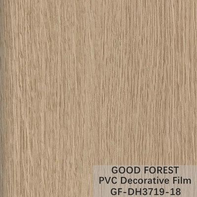 फ़्लोएबिलिटी PVC सजावटी फिल्म स्क्रैच रेज़िस्टेंस लकड़ी का ग्रेन