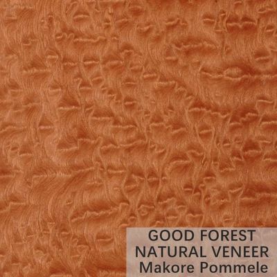 Color Makore नेचुरल वुड विनियर क्राउन कट ग्रेन कस्टमाइज्ड सर्विस