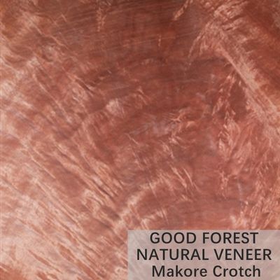Color Makore नेचुरल वुड विनियर क्राउन कट ग्रेन कस्टमाइज्ड सर्विस