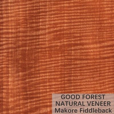 Color Makore नेचुरल वुड विनियर क्राउन कट ग्रेन कस्टमाइज्ड सर्विस