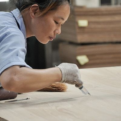 फैंसी Koto लिबास प्लाईवुड / Mdf / कण बोर्ड दरवाजे और फर्नीचर के लिए चित्रित-मुक्त पैनल अच्छी कीमत चीन फैक्टरी