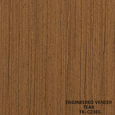 Recon Wood Veneer Of Teak Slice Cut Technics With Straight Grain For For Door Face Lengthened Size 2850mm TK-017S/236S/536S/829S/982S/5410S लकड़ी के टुकड़े का कतरन