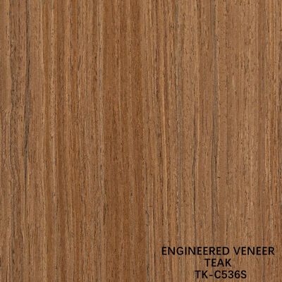 Recon Wood Veneer Of Teak Slice Cut Technics With Straight Grain For For Door Face Lengthened Size 2850mm TK-017S/236S/536S/829S/982S/5410S लकड़ी के टुकड़े का कतरन