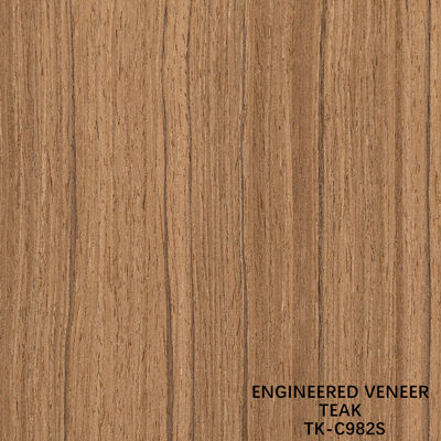 Recon Wood Veneer Of Teak Slice Cut Technics With Straight Grain For For Door Face Lengthened Size 2850mm TK-017S/236S/536S/829S/982S/5410S लकड़ी के टुकड़े का कतरन