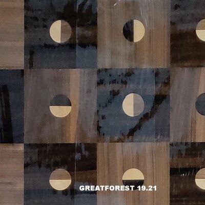 कलात्मक लकड़ी का लिबास सममित कोलाज ज्यामितीय पैटर्न समृद्ध रंग लकड़ी की पेंटिंग 0.55 मिमी