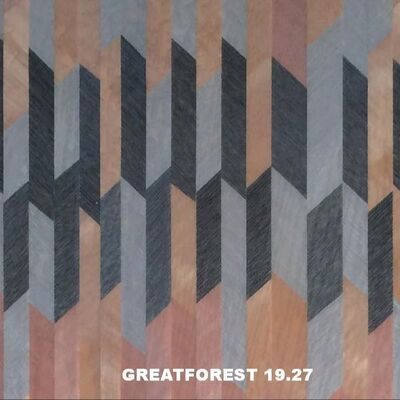 कलात्मक लकड़ी का लिबास सममित कोलाज ज्यामितीय पैटर्न समृद्ध रंग लकड़ी की पेंटिंग 0.55 मिमी