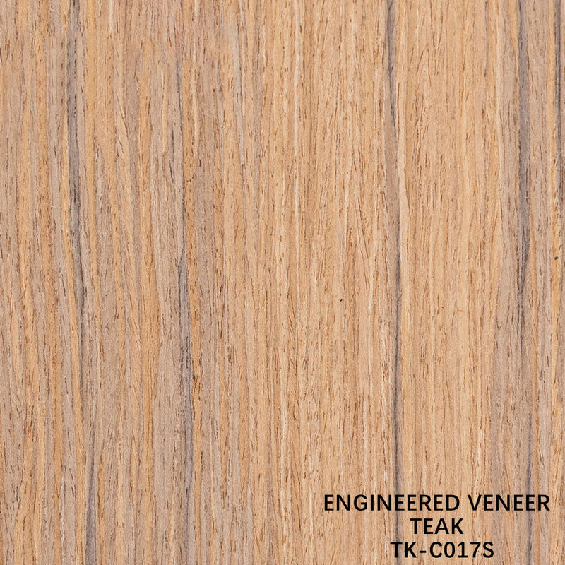 Recon Wood Veneer Of Teak Slice Cut Technics With Straight Grain For For Door Face Lengthened Size 2850mm TK-017S/236S/536S/829S/982S/5410S लकड़ी के टुकड़े का कतरन