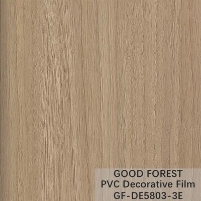 फ़्लोएबिलिटी PVC सजावटी फिल्म स्क्रैच रेज़िस्टेंस लकड़ी का ग्रेन