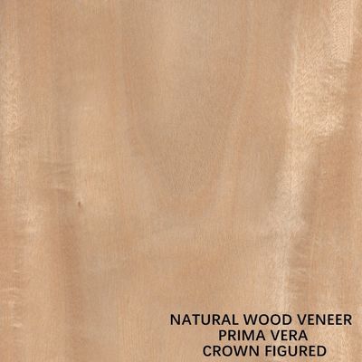 पैनलों और फर्नीचर के लिए OEM प्राकृतिक प्रिमावेरा लकड़ी लिबास फ्लैट कट क्राउन कट 0.5 मिमी